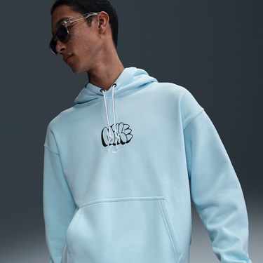 Mikina Nike Solo Swoosh Fleece Hoodie Modrá | HQ4181-474, 0