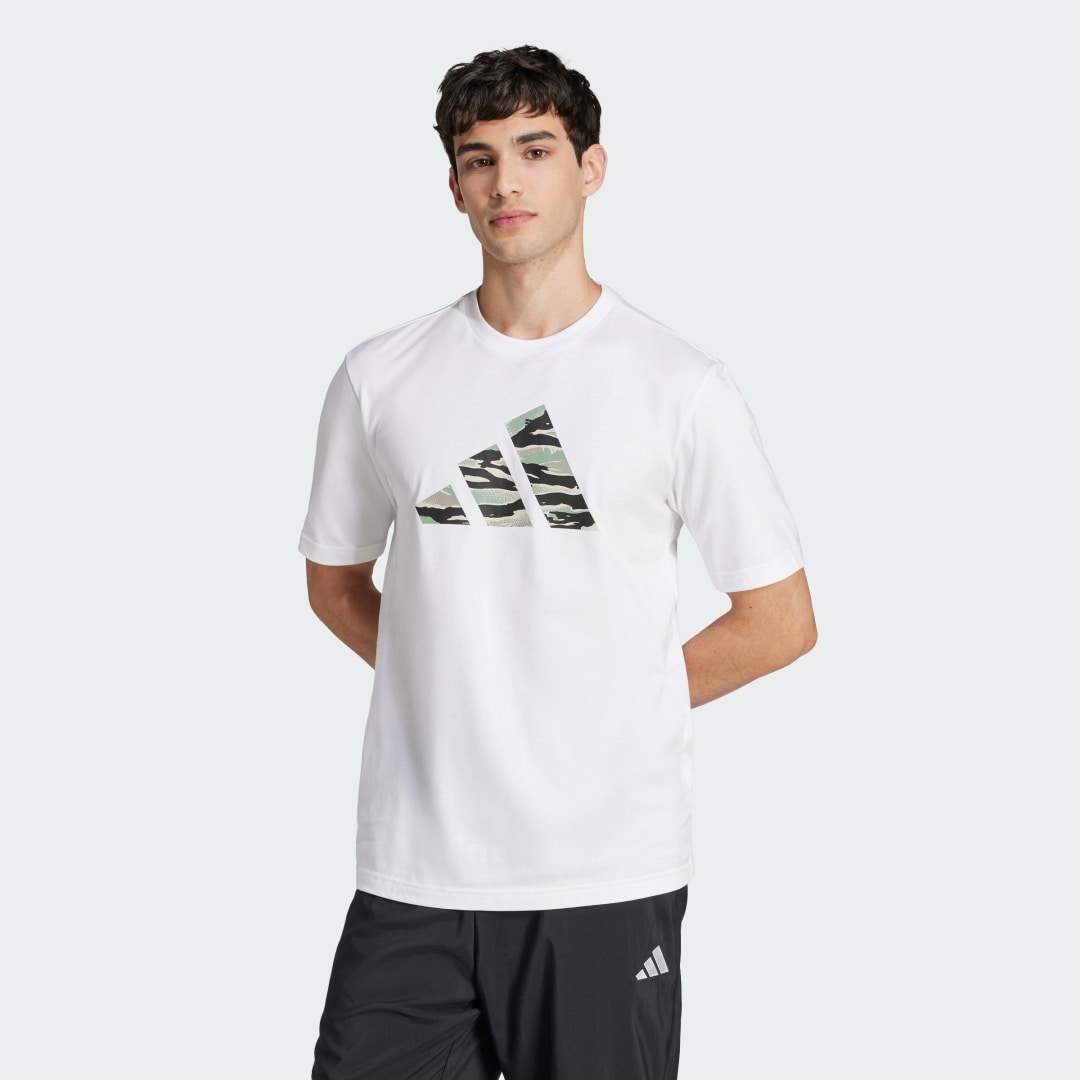 Tričko adidas Performance Camo Graphic T-Shirt Biela | JI6770, 0