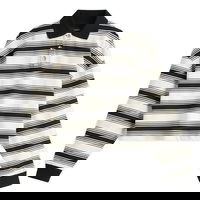 Amiri MA Stripe Oversized Polo Top, Size Large