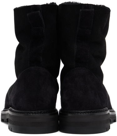 Oblečenie Manolo Blahnik Manolo Blahnik Tomosa Suede Shearling Boots Čierna | 324-2781, 1