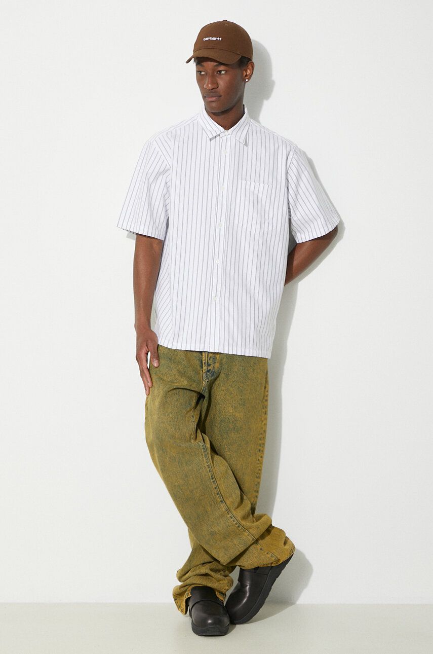 Košeľa NORSE PROJECTS Relaxed Organic Shirt With Classic Collar Zelené | N40.0623.8022, 1