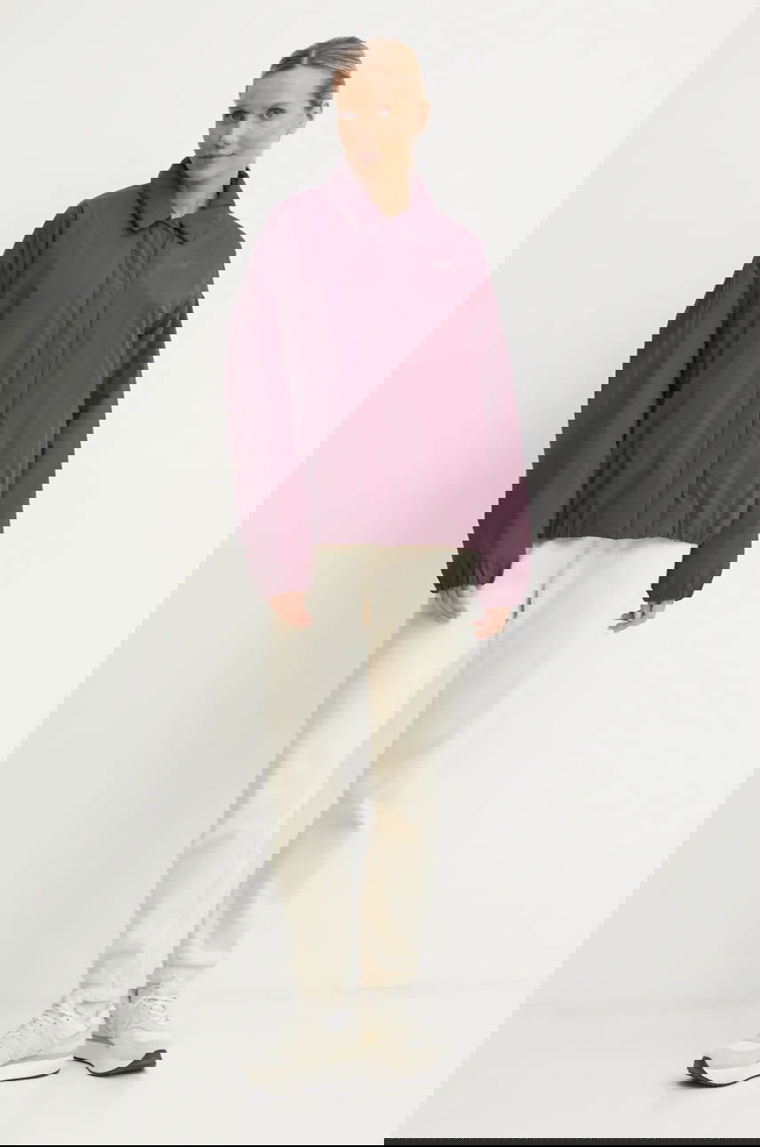 Bunda New Balance Transitional Collared Button-Front Jacket Fialová | WJ43506PLN, 1