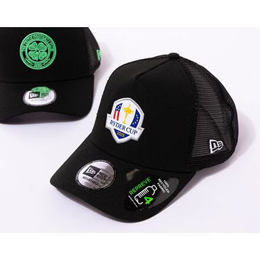 Šiltovka New Era 9FORTY A-Frame Trucker Repreve PGA Ryder Cup Europe 2025 Black One Size Čierna | 60487707, 2