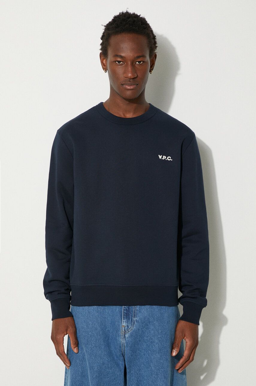 Mikina A.P.C. Crewneck Sweatshirt Modrá | COHBR.H27916.TIQ, 0