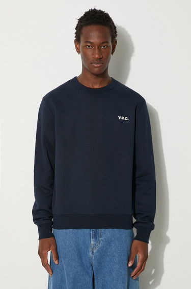 Mikina A.P.C. Crewneck Sweatshirt Modrá | COHBR.H27916.TIQ, 0
