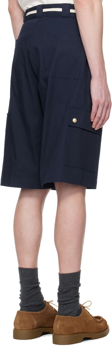 Šortky Drôle de Monsieur Drole De Monsieur 'Le Short Workwear Chevron' Shorts Navy | G-BS155-CO106-NY, 2