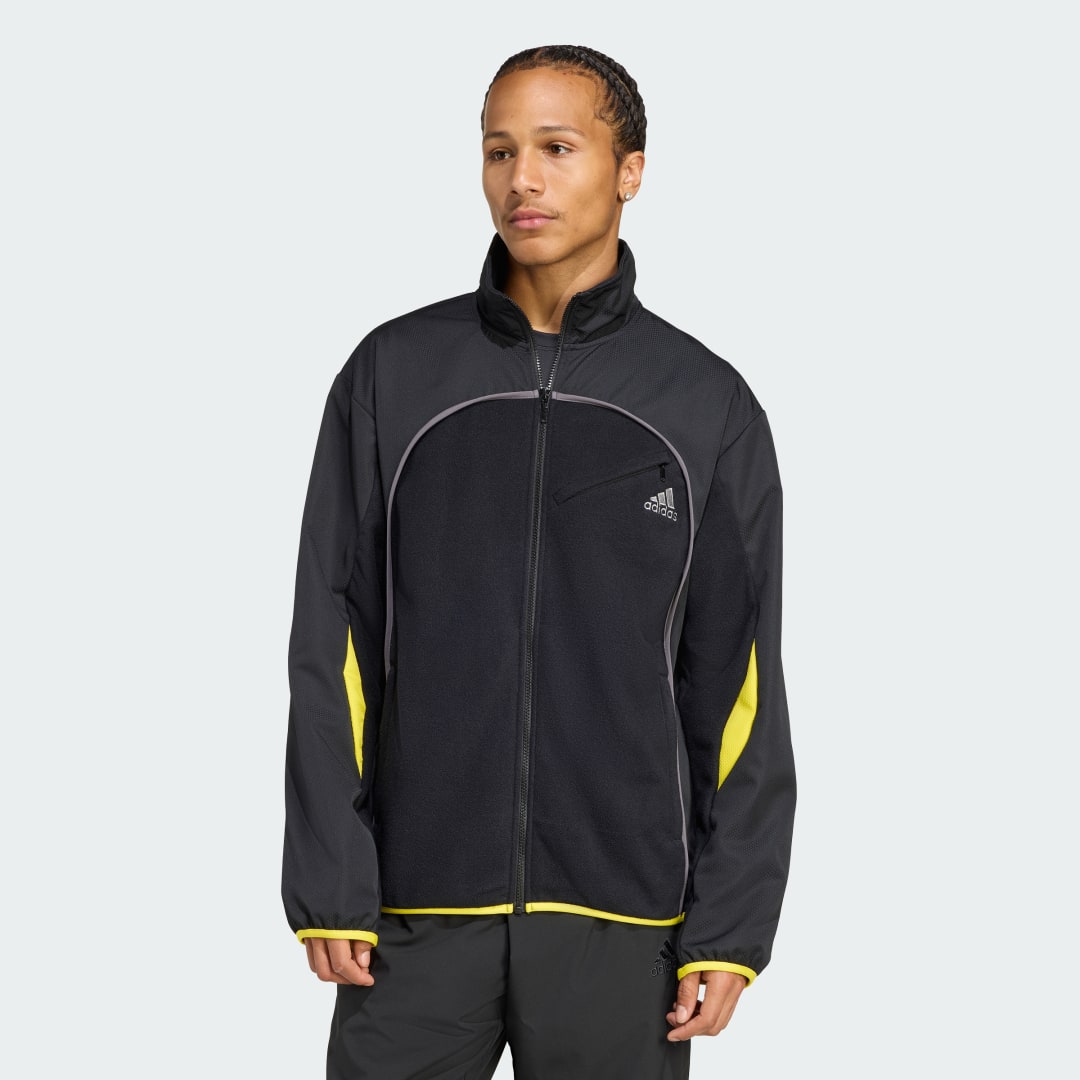 Bunda adidas Performance Polarfleece Full-Zip Jacket Čierna | JX7767, 0