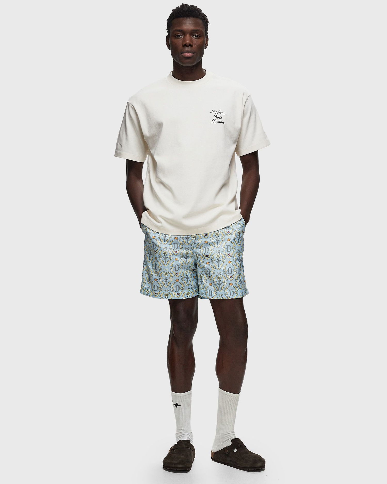 Šortky Drôle de Monsieur Le Short Plage Ornements Modrá | D-BS140-PL136-LBE, 1