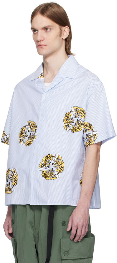 Košeľa KENZO Kenzo Paris VERDY Edition Tiger Print Shirt Modrá | FF55CH1309A5, 3
