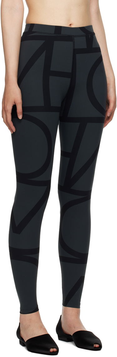 Legíny TOTEME TOTEME Women's Monogram Print Leggings Čierna | 213-248-777, 1