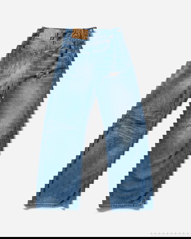 Džínsy Maison Margiela Twist Wide Leg Jeans Modrá | S52LA0243 961, 0