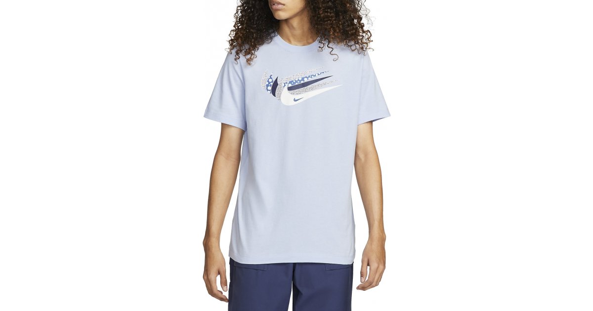 Tričko Nike Sportswear Swoosh Print T-Shirt Modrá | dn5243-548, 1