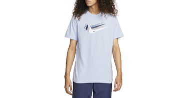 Tričko Nike Sportswear Swoosh Print T-Shirt Modrá | dn5243-548, 1