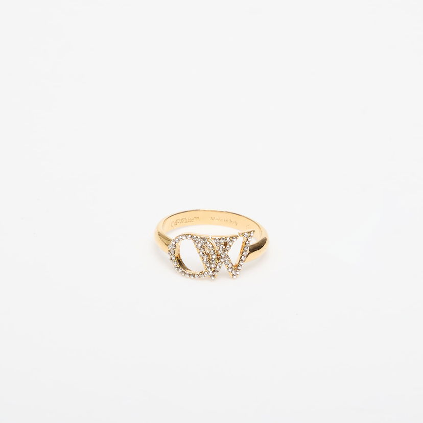 Prsteň Off-White Off-White OW Ring with Rhinestones Žltá | OWOC11AC99MET0017672