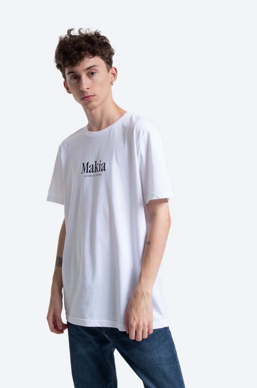 Tričko Makia Strait T-Shirt Print Biela | M21226, 1