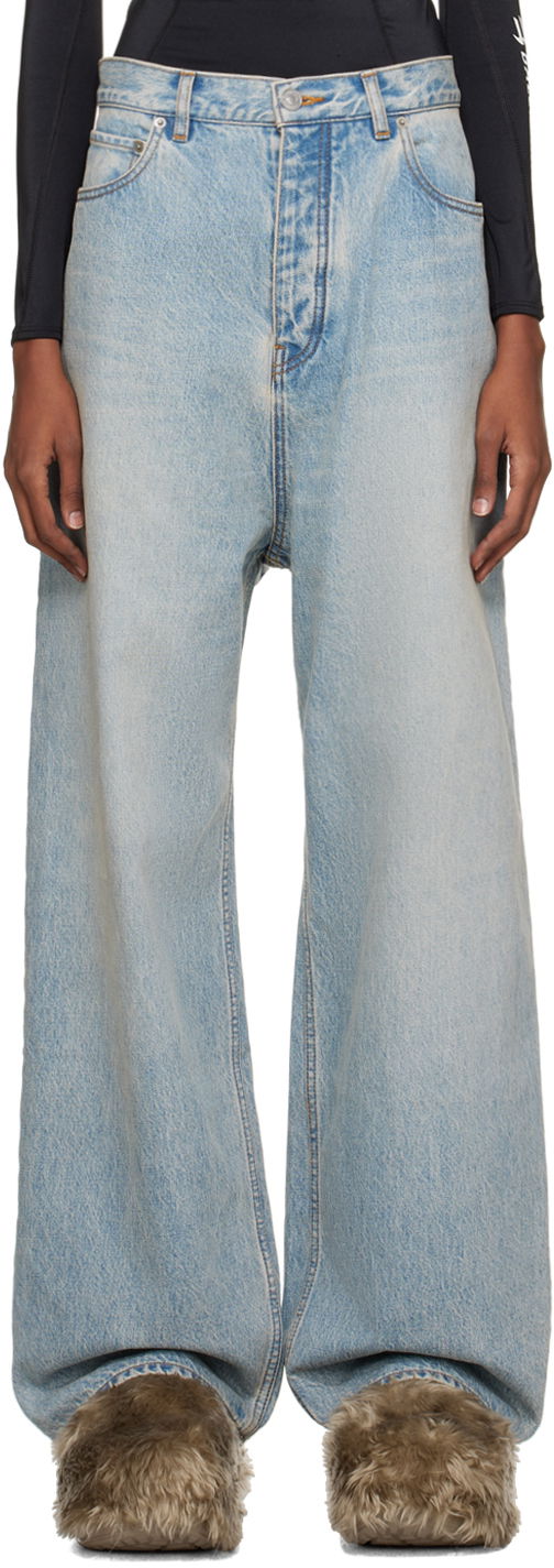 Džínsy Balenciaga Baggy Jeans Modrá | 773763 TJW79