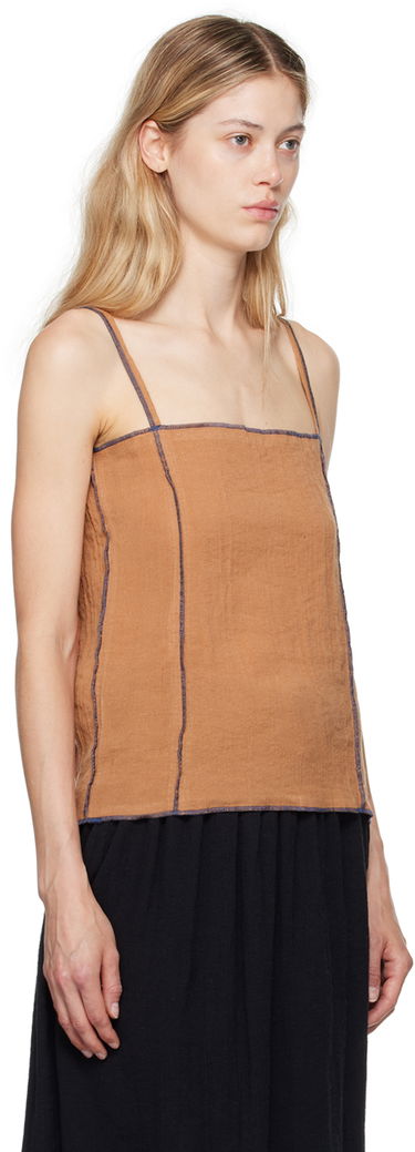 Tielko Baserange Baserange Shok Tank Top Hnedá | TOSKS-CL-AU24, 1