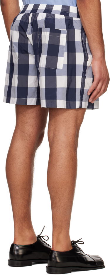 Plavky Walter Van Beirendonck Walter Van Beirendonck Checked Casual Shorts Modrá | 2012, 2