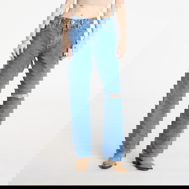 Džínsy CALVIN KLEIN 90S Straight Short Jeans with Ripped Knee Modrá | LV047E609G VLC Short, 0