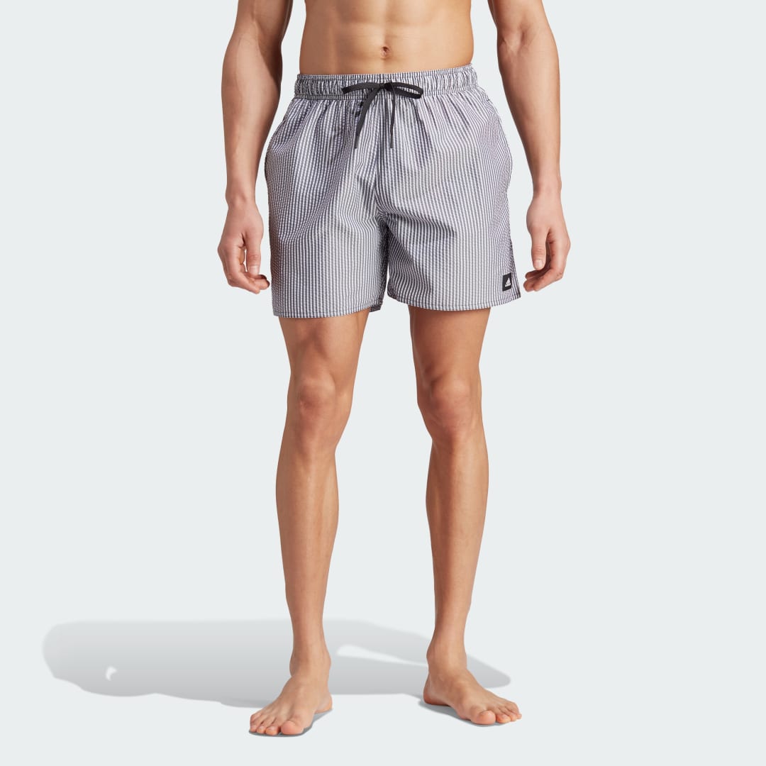 Plavky adidas Performance Stripey Classics Swim Shorts Šedá | IL4020, 0