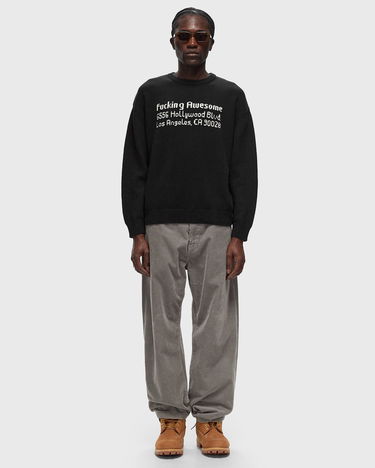 Sveter Fucking Awesome FA Hollywood Crewneck Sweater Čierna | PN20020-BLACK, 1