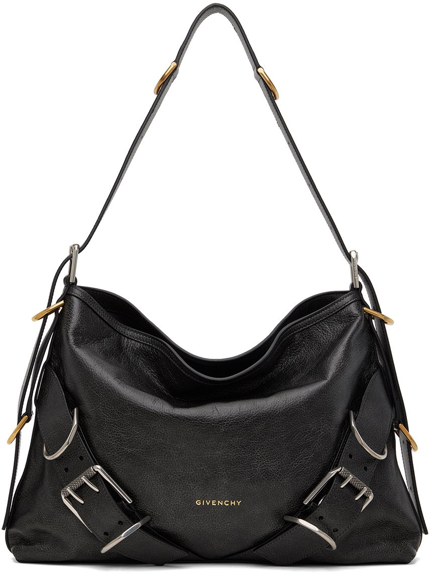 Taška cez rameno Givenchy Medium Voyou Boyfriend Bag Čierna | BB50YLB1YE001, 0