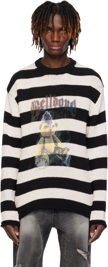 Sveter We11done We11done Punk Teddy Striped Sweater Rôznofarebný | WD-KT0-25-655-U-IV, 0
