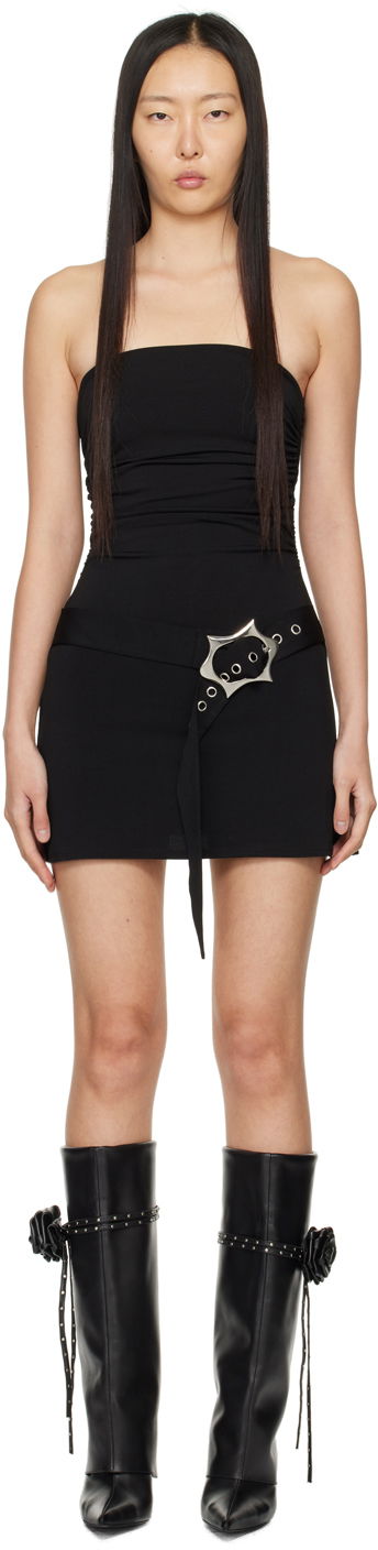 Šaty Miaou Miaou Alisha Mini Dress Čierna | 5046VISBLK, 0