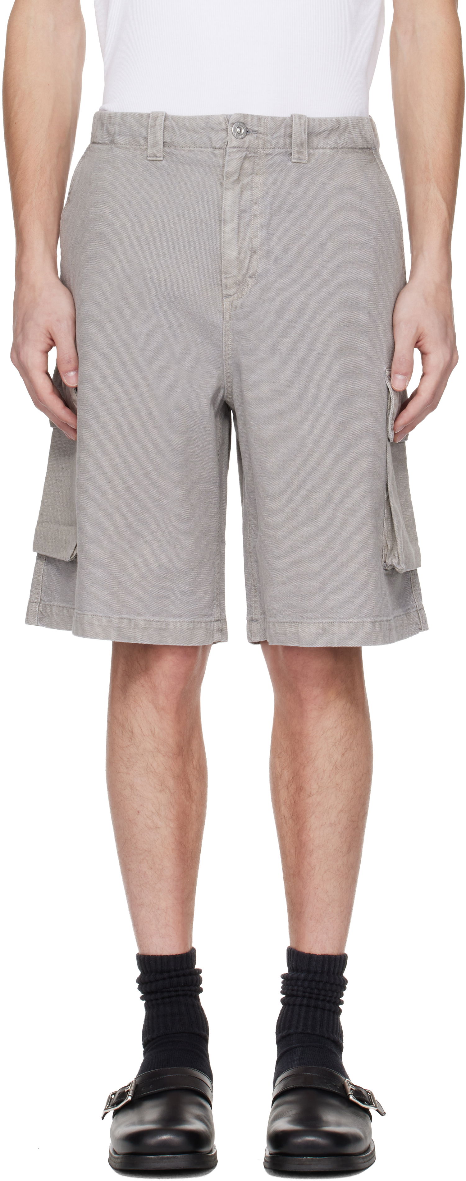 Šortky OUR LEGACY Our Legacy Mount Cargo Shorts Šedá | M2254MSS, 0