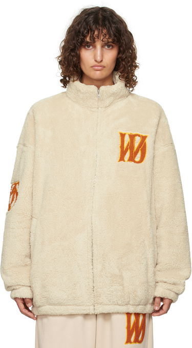 Mikina We11done We11done Bouclé Logo Fleece Jacket Béžová | WD-TJ3-24-821-U-BG, 0