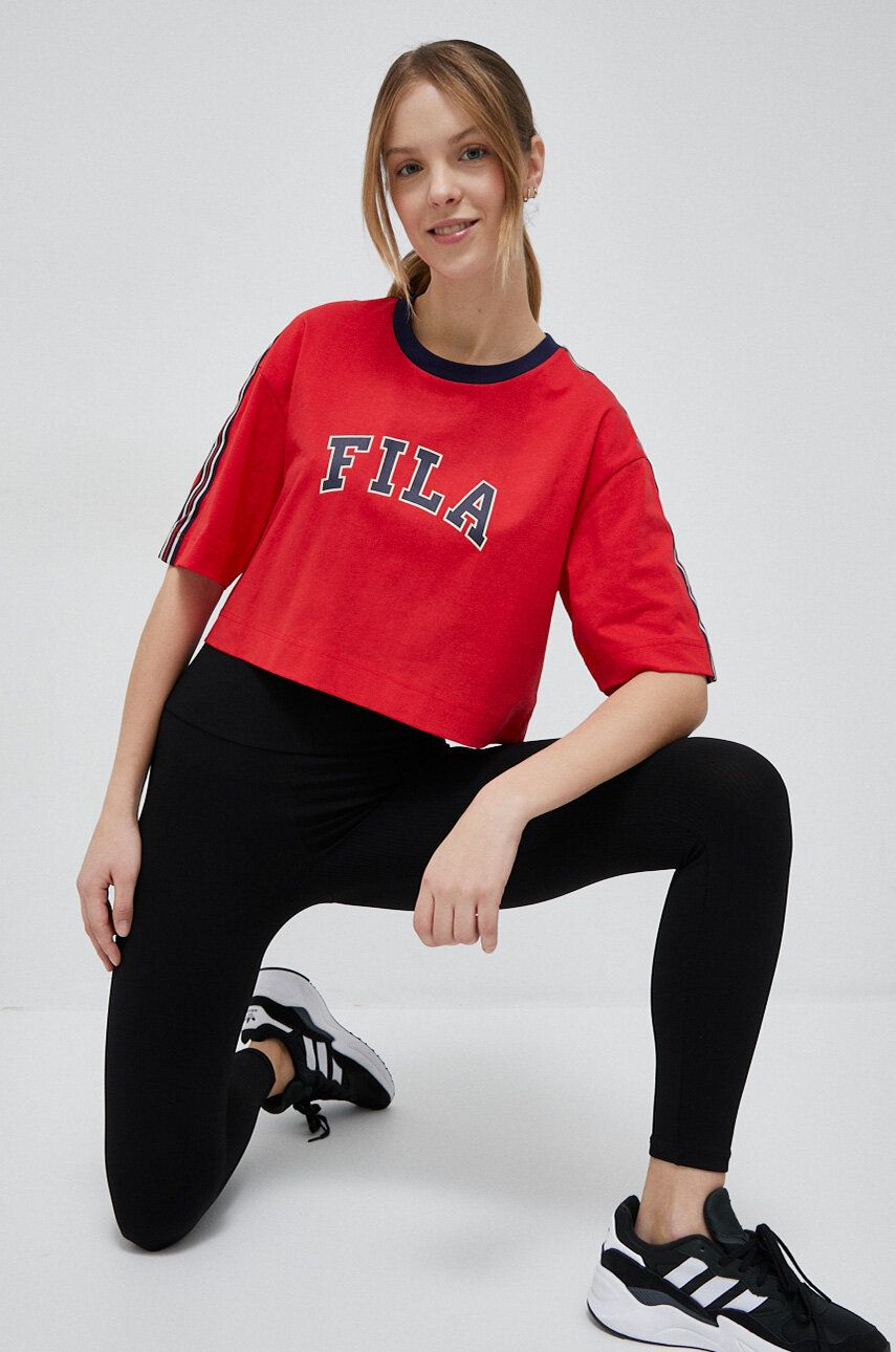 Tričko FILA x Hailey Bieber Tee Červená | FAW0818, 0