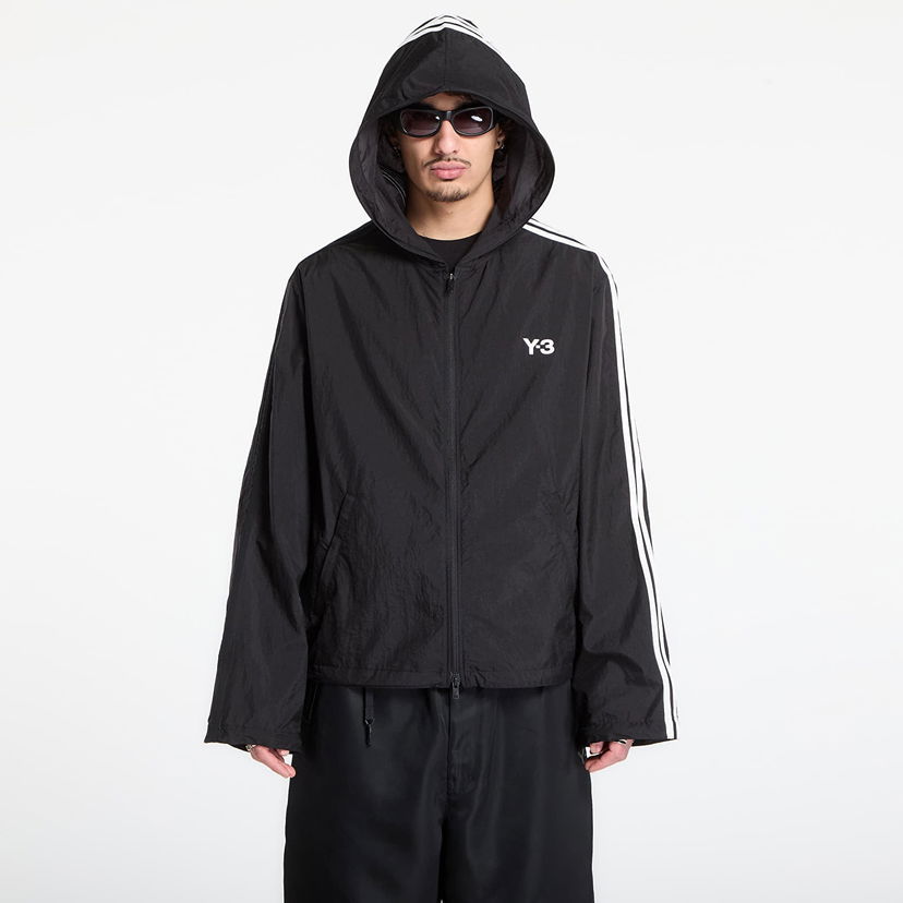 Vetrovka Y-3 Y-3 Nylon Wired 3 Stripes Track Top Čierna | KF1085