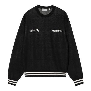 Sveter Carhartt WIP Greatest Hits Black Sweater Čierna | I034389_9, 0