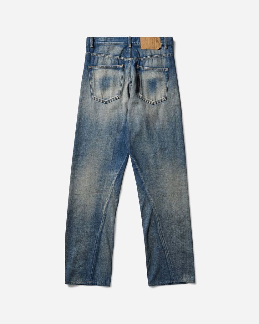 Džínsy Maison Margiela Wide-Leg Washed Denim Jeans Modrá | SH0LA0024 962