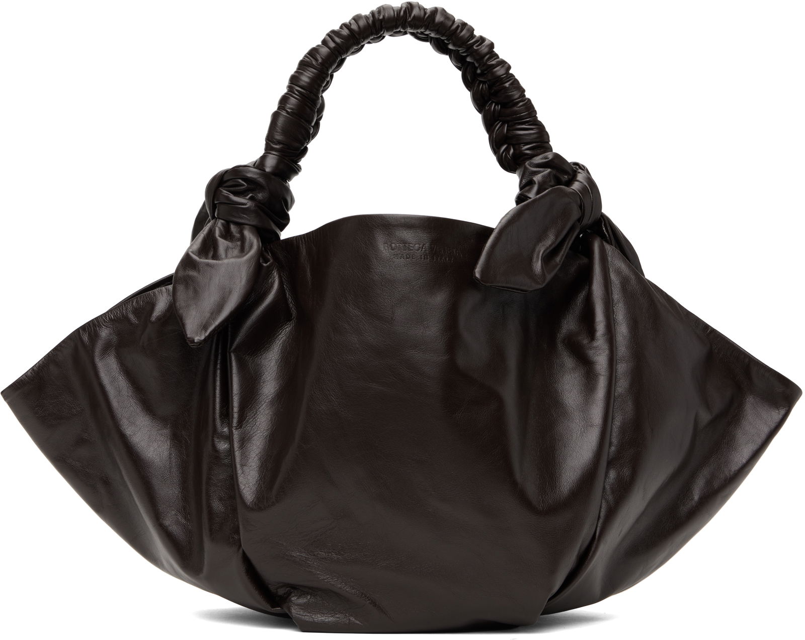 Leather Knotted Shoulder Bag