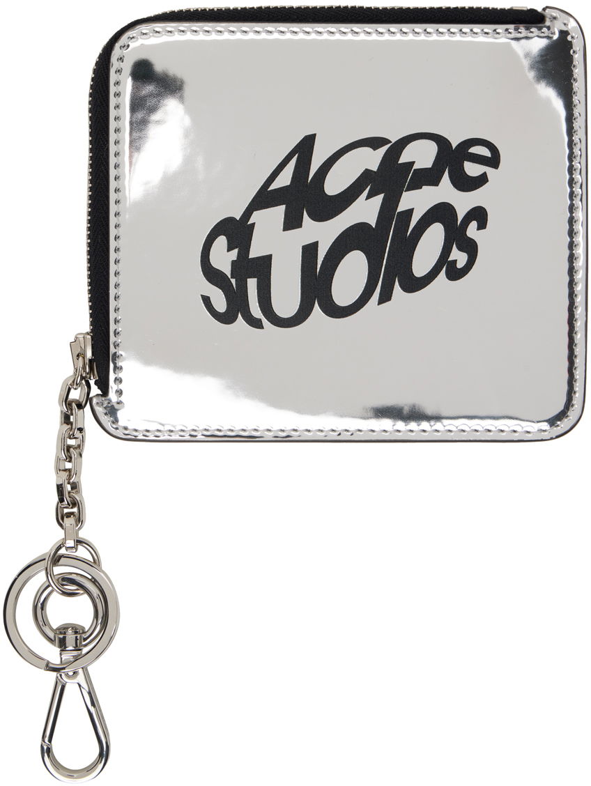 Peňaženka Acne Studios Faux-Leather Wallet Šedá | CG0237-, 0