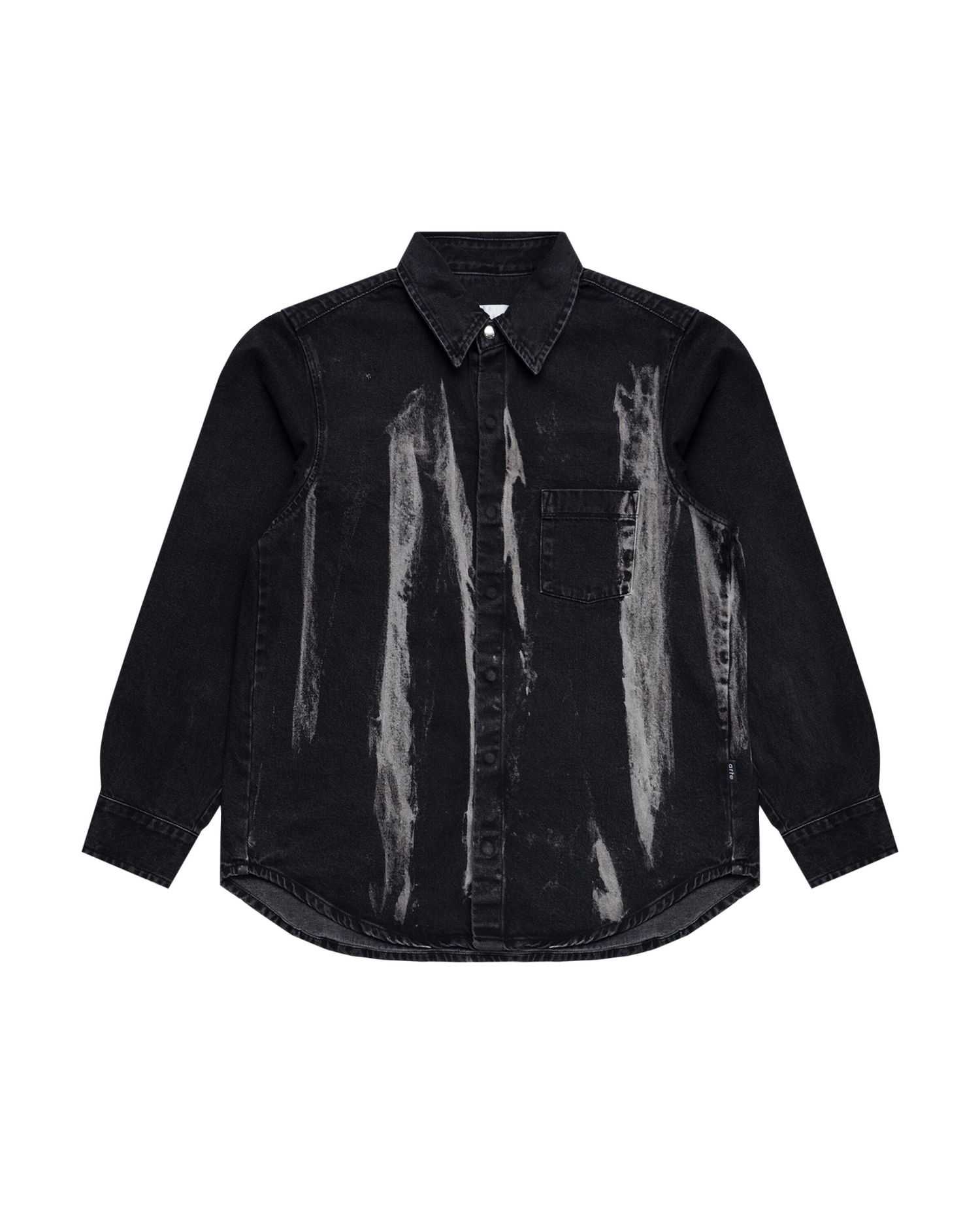 Košeľa Arte Antwerp Arte Antwerp Painted Denim Shirt Čierna | AW25-029S-BD, 0