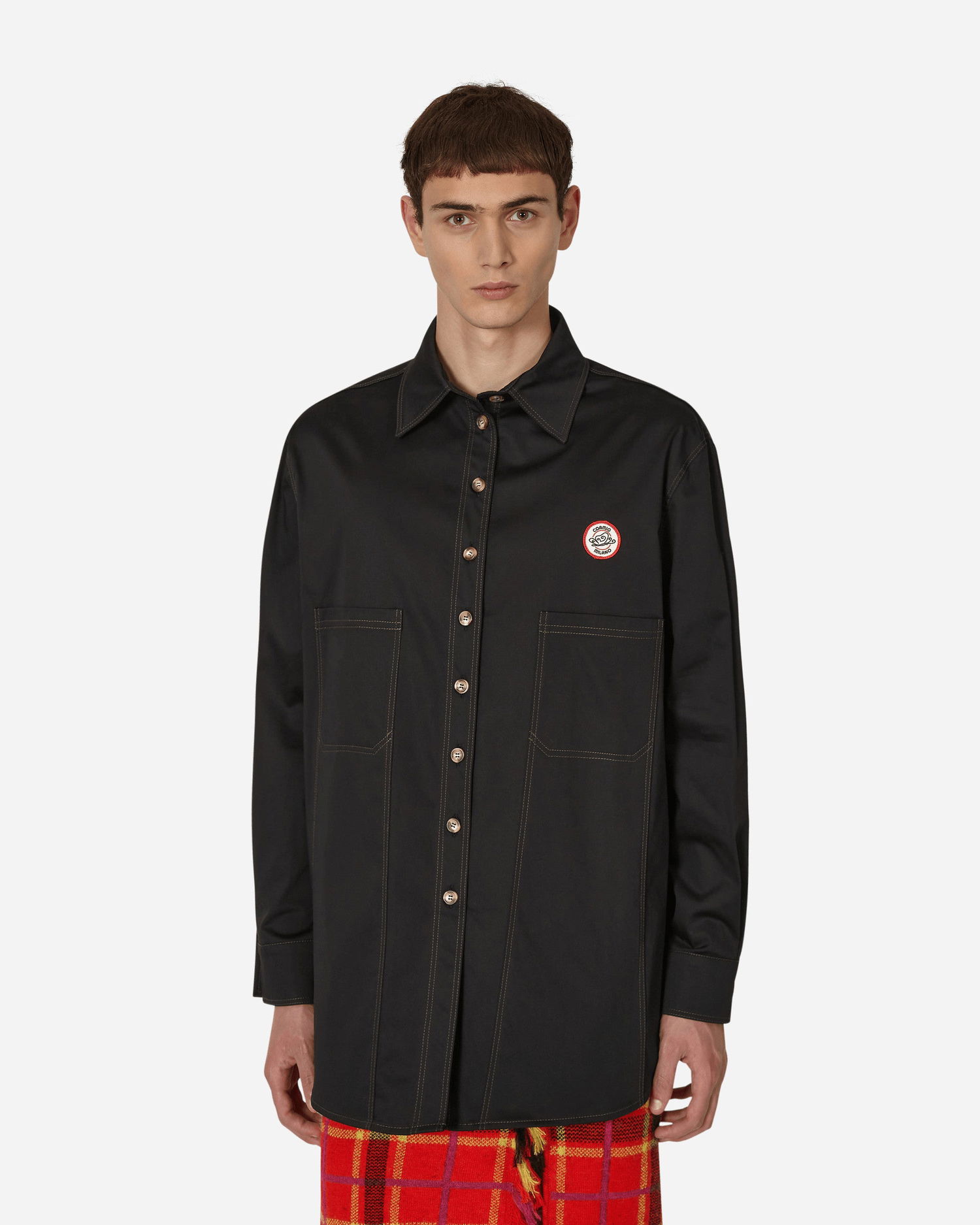 Košeľa CORMIO Georgia Workwear Shirt Čierna | CORGEORGIALSTEE BLACK, 1