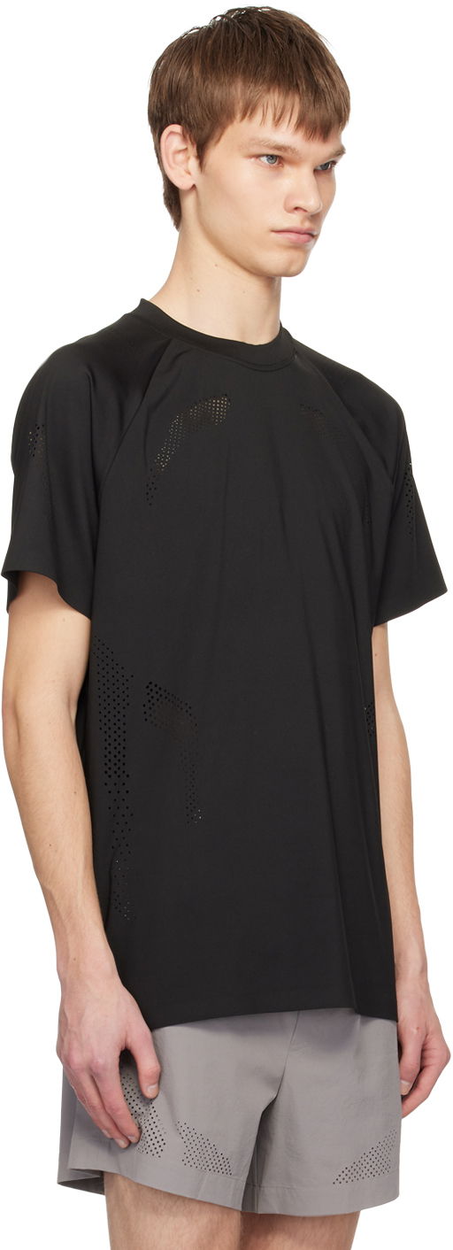 Tričko HELIOT EMIL Intine Perforated T-Shirt Čierna | SS24_M_09_106_BLK01, 1