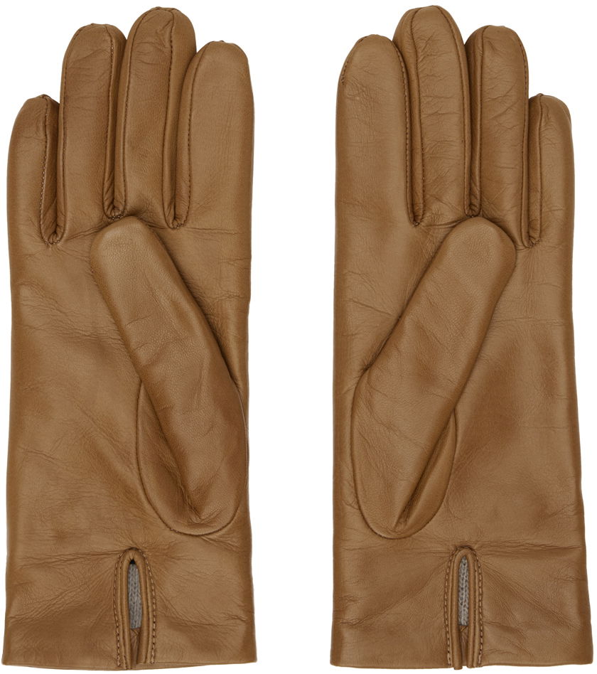 Rukavice Max Mara Max Mara Leather Gloves Hnedá | 2345660237600 MM02232, 1