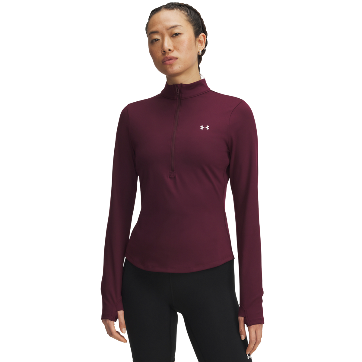 Tričko Under Armour Motion Long Sleeve 1/2 Zip Top Vínová | 6001618-600, 0