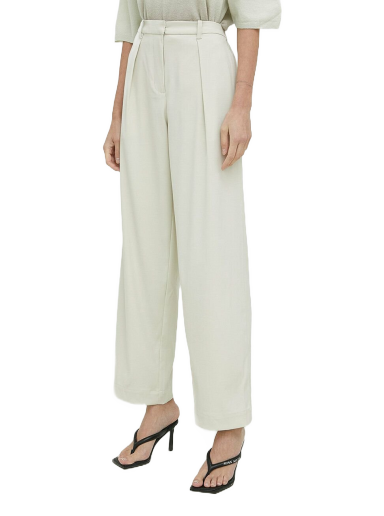 Nohavice Samsoe Samsoe Zuri Elasticated Trousers Béžová | F23100049