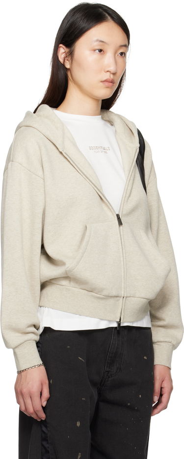 Mikina Fear of God ESSENTIALS Classic Fit Zip-Up Hoodie Béžová | 192SP255092FW, 1