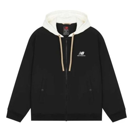 Mikina New Balance Logo Full-zip Hoodie Čierna | AMJ23362-BK, 0