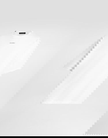 Tričko Dolce & Gabbana Oversized T-shirt with Dolce & Gabbana Print Biela | G8PB8TG7PYRW0800, 0