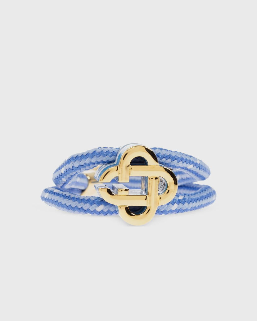 Náramok Casablanca Cord Bracelet with Clover Clasp Modrá | APF25-JW-294-03