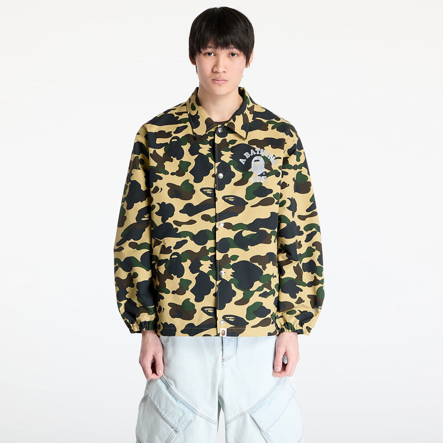 Vetrovka BAPE A BATHING APE Gore-Tex Wind Stopper 1St Camo Relaxed Coach Jacket Žltá | 001LJK701005M YEL, 0