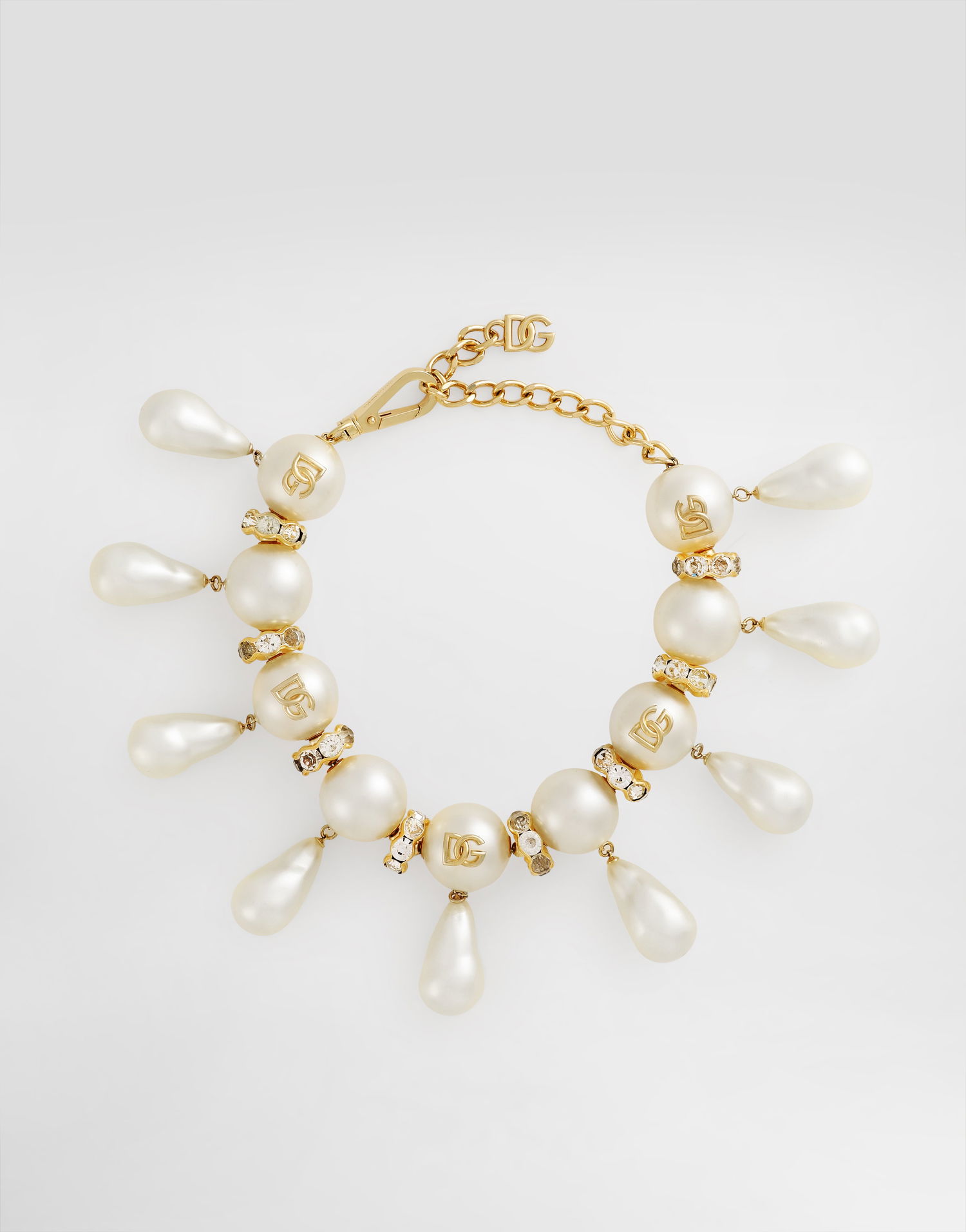 Náhrdelník Dolce & Gabbana Maxi-necklace With Spheres, Teardrop Accents And Dg Logo Rôznofarebný | WNR2E3W1111W0111, 0