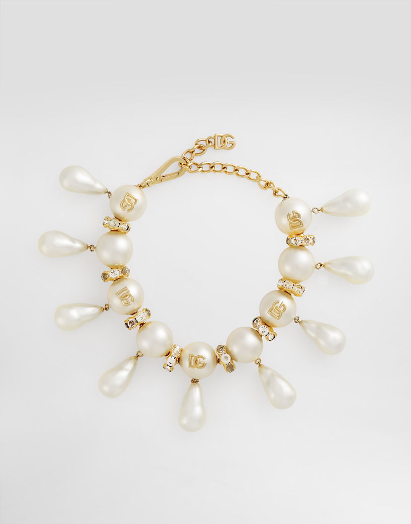 Náhrdelník Dolce & Gabbana Maxi-necklace With Spheres, Teardrop Accents And Dg Logo Rôznofarebný | WNR2E3W1111W0111