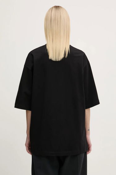 Tričko Filling Pieces Filling Pieces Boxy Embroidered T-Shirt Čierna | 74413791861, 5